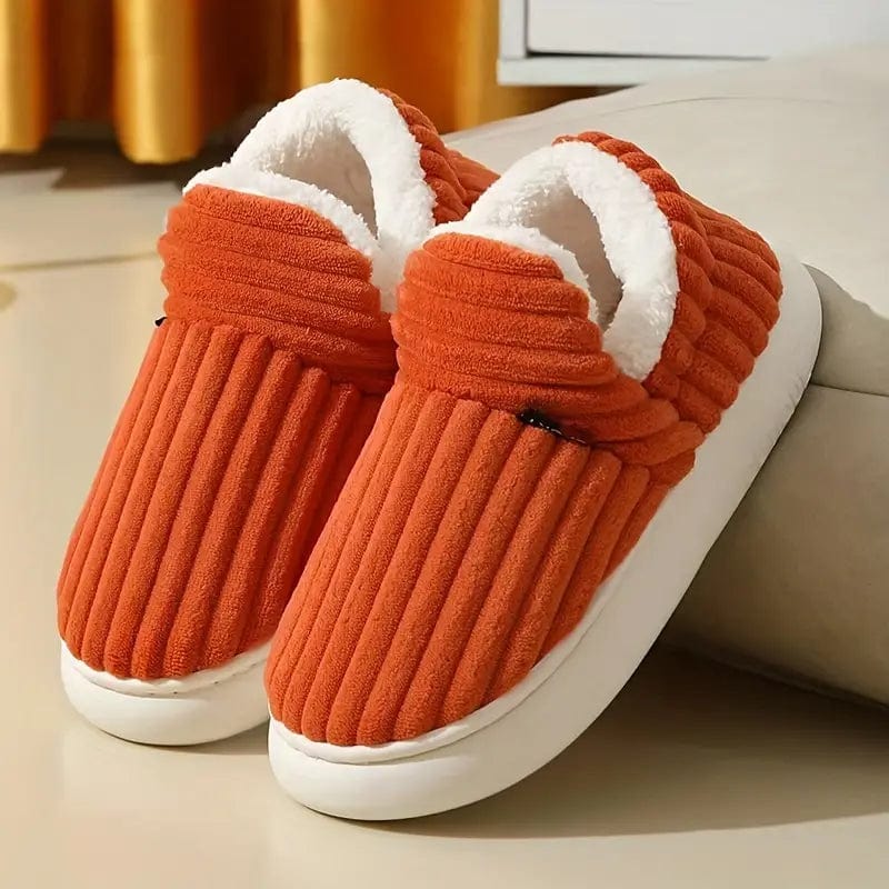 Winter Slippers | Plush Cotton Lining & Non-Slip Rubber Sole