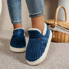 Winter Slippers | Plush Cotton Lining & Non-Slip Rubber Sole
