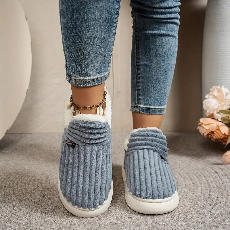Winter Slippers | Plush Cotton Lining & Non-Slip Rubber Sole
