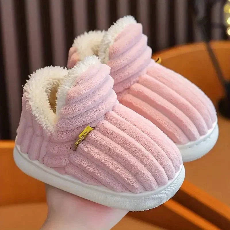 Winter Slippers | Plush Cotton Lining & Non-Slip Rubber Sole