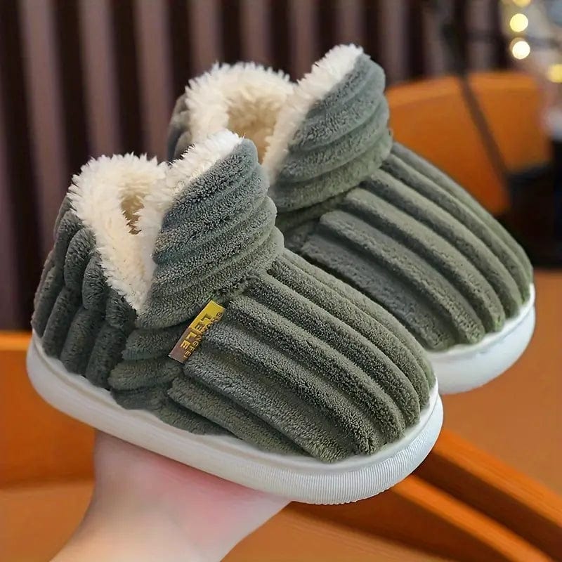 Winter Slippers | Plush Cotton Lining & Non-Slip Rubber Sole