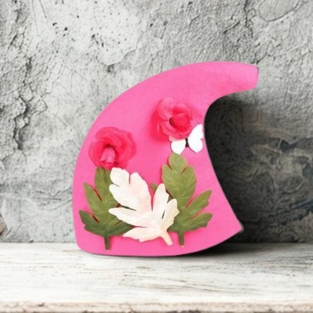 Wizard Hat | Handmade Merino Felt & Silk Chiffon | Elastic Fit Approx. 57 cm