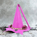 Wizard Hat | Handmade Merino Felt & Silk Chiffon | Elastic Fit Approx. 57 cm