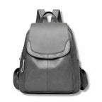 Women's Backpack | Anti-Theft & Embossed PU Leather | 26 × 12 × 30 cm