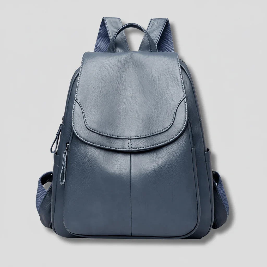 Women's Backpack | Anti-Theft & Embossed PU Leather | 26 × 12 × 30 cm