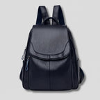 Women's Backpack | Anti-Theft & Embossed PU Leather | 26 × 12 × 30 cm
