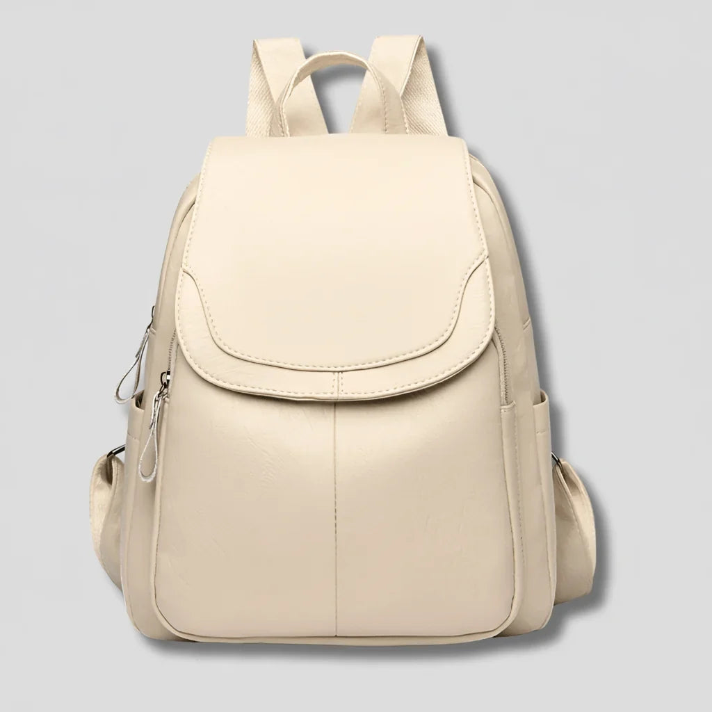 Women's Backpack | Anti-Theft & Embossed PU Leather | 26 × 12 × 30 cm