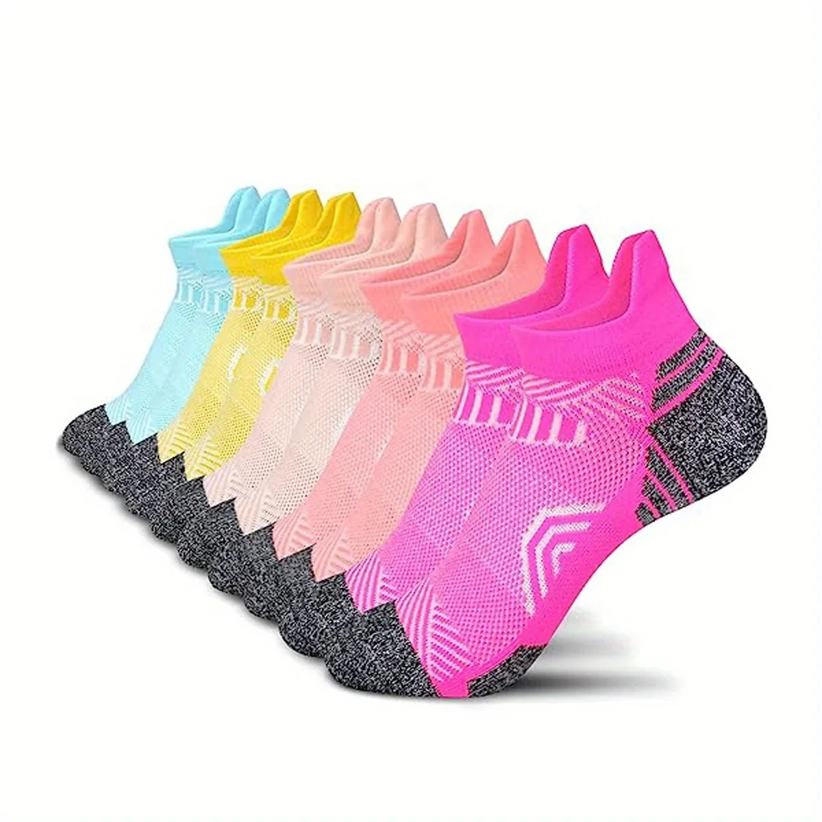 Women's Compression Socks | Gentle Compression & Breathable Moisture-Wicking | 5-Pair Set