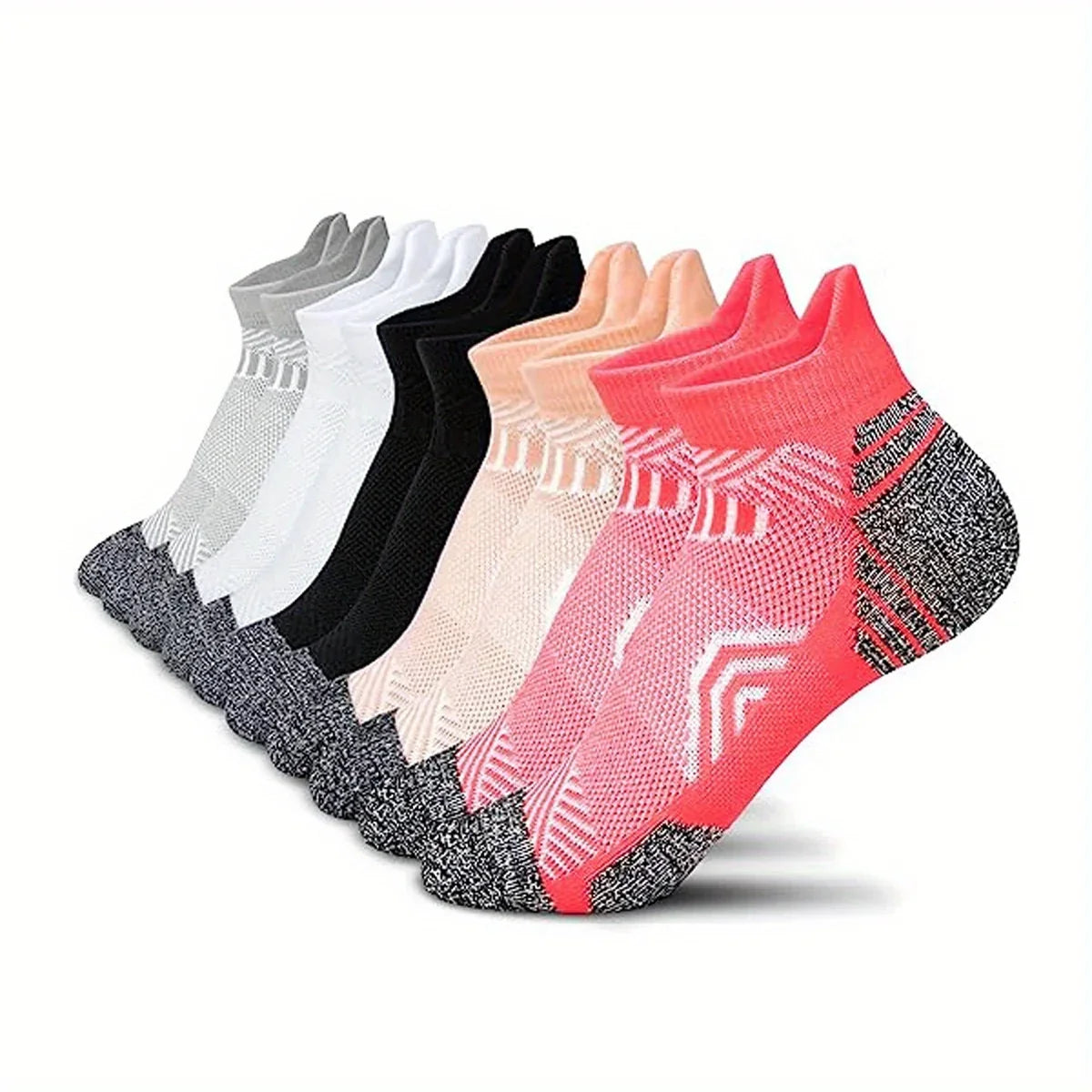 Women's Compression Socks | Gentle Compression & Breathable Moisture-Wicking | 5-Pair Set