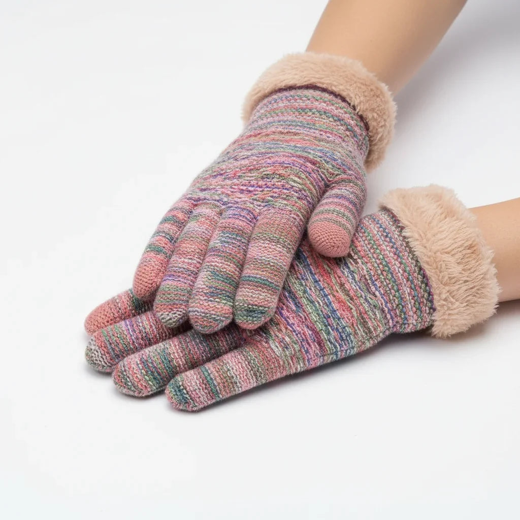 Women's Gloves | Fleece-Lined Cable-Knit & Touchscreen