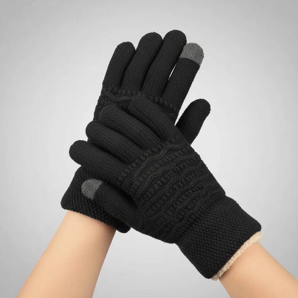 Women's Gloves | Fleece-Lined Cable-Knit & Touchscreen