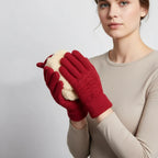 Women's Gloves | Fleece-Lined Cable-Knit & Touchscreen