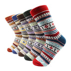 Women's Knee Socks | Thick Merino Wool & Fluffy Lining | 5-Pair Pack