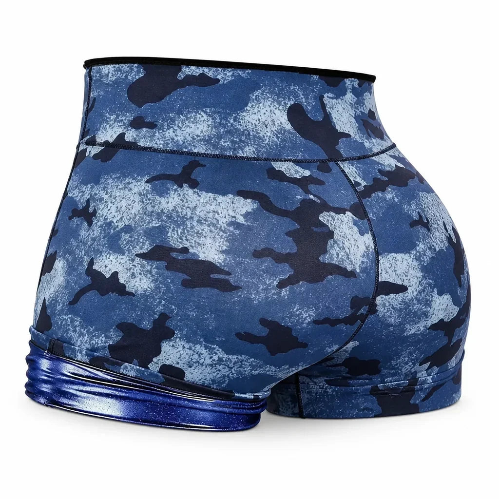 Women's Training Shorts | High-Waist Non-Slip & Moisture-Wicking Four-Way Stretch