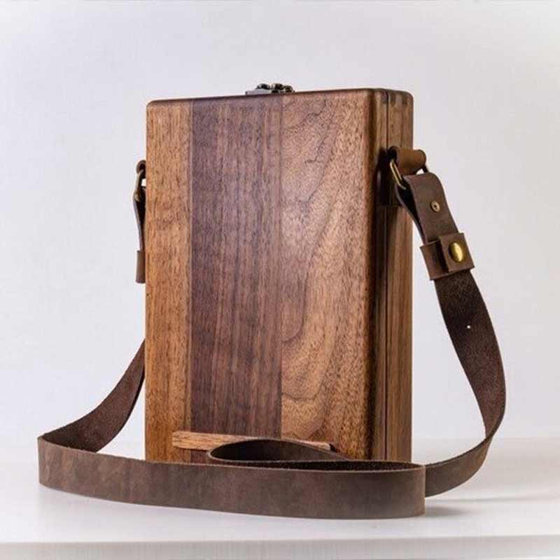 Writers Messenger Box | Briefcase-Style Leather Cover & Pen Loops | A5