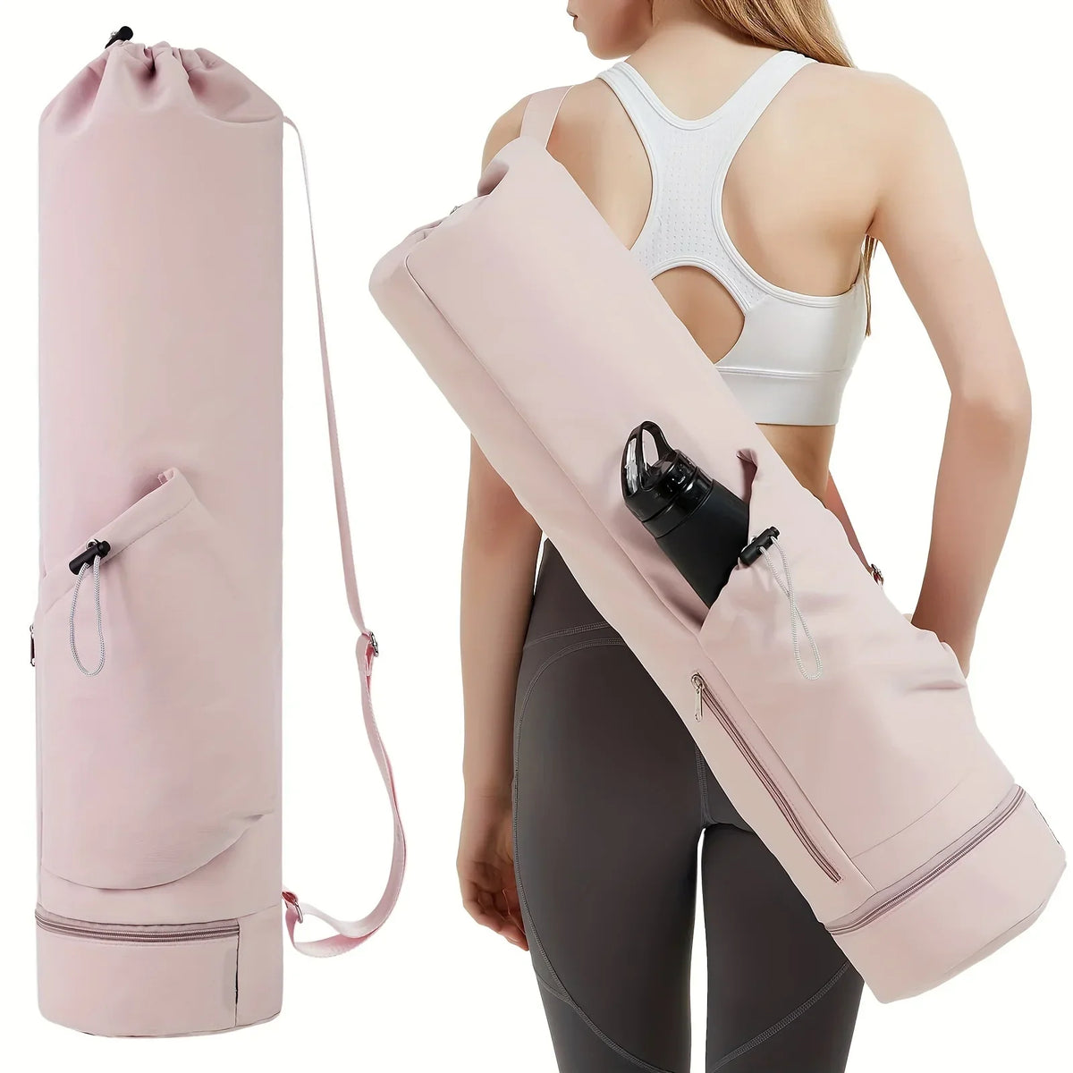 Yoga Mat Bag | Extra Spacious & Waterproof Wet Pocket | Fits Up To 175 Cm